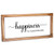 Happiness is Homemade Sign - Rustic Farmhouse Decor for the Home Sign - Wall Decorations for Living Room Modern Farmhouse Wall Decor Rustic Home Decor with Solid Wood Frame - 8x17 Inch
