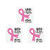 Fun Express - Pink Ribbon Glitter Tattoos - Apparel Accessories - Temporary Tattoos - Glitter Tattoos - 72 Pieces