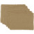 VHC Brands Classic Country Farmhouse Tabletop & Kitchen - Burlap Natural Tan Fringed Placemat Set of 6