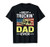 Mens Best Trucking Dad Ever Shirt Truck Driver Gifts USA Flag T-Shirt