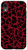 iPhone XR Dark Red Maroon Black Leopard Print Cheetah Animal Pattern Case