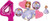 Anagram Disney Princess Sofia The First 4TH Birthday Party Balloons Decorations with Mini Shape AIR Filled Balloon