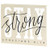 Dicksons Stay Strong Scripture Classic Cream 10 x 8 MDF Wood Tabletop Block Plaque