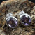 Faceted Amethyst 925 Sterling Silver Earrings Stud Earrings Mothers Day Gift