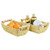 FairyHaus Small Paper Rope Baskets for Organizing 2Pack Decorative Storage Basket Set with Handles Hand Woven Baskets for Storage Wicker Baskets for Pantry Closet Shelf