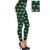 Amscan St. Patricks Day Shamrock Leggings One size Green