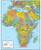 Swiftmaps Africa Wall Map GeoPolitical Edition  24x30 Laminated