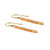 Natural Welo Opal Threader Earring In 14K Rose Gold Plated 925 Sterling Silver For Women Personalized Gifts.