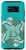 Galaxy S8 Aesthetic Turquoise Blue Floral Flower Initial B Monogram Case
