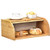 Hossejoy Bamboo Bread Box Kitchen Countertop Bread Storage Roll Top Bread Boxes Wooden Bread Storage Bin for your Kitchen Counter Self Assembly?15.8 x 10.6 x 6.8?