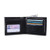 Cockatoo Mens Leather RFID Blocking Bifold Wallet with ID Windows Zipper Coin Mens Credit Card Wallet -Slim Wallet  Black