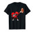 Dabbing Heart Dab Football Cute Valentines Day Boys Gift T-Shirt