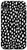 iPhone XR Black and White Polka Dot Spots Case