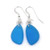 Popular Turquoise Bay Beach Sea Glass Earrings with Handmade Knot and Sterling Silver Hooks by Aimee Tresor