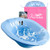 Sitz Bath for Toilet   Yoni Steam Seat   Perineal Soaking  and  Steaming   Hemorrhoid  and  Postpartum Care   Universal Fit by Fivona Brand  Blue