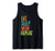 Retro Eat Sleep MOW Repeat Lawn Mower Grass Garden Mowing Tank Top
