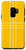 Galaxy S9 White Lines with Red Dots 70s Style Retro Stripes on Yellow Case