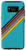 Galaxy S8 Colorful Minimal Thin Lines 70s Style Retro Stripes on Blue Case