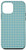 iPhone 12 mini Simple Retro Teal Blue Grid Lines Modern Geometric Pattern Case