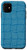 iPhone 11 Cute Abstract Striped Grid Lines Pattern in Cerulean Blue Case