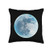 Lunar Moon Gifts By MWS Moon Lunar Surface Full Space Galaxy Gray Green White Throw Pillow 16x16 Multicolor