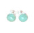 Aquamarine Stud Earrings in Sterling Silver
