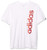 adidas mens Hyperreal Vertical Logo Tee White X-Large