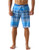 Nonwe Mens Swim Shorts Quick Dry Striped Sportwear Swim Trunks Drawstring Blue 38