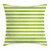 Ambesonne Lime Green Throw Pillow Cushion Cover Horizontal Stripes Simplistic Watercolor Paintbrush Large Lines Image Decorative Square Accent Pillow Case 16 inch  X 16 inch  White Lime Green