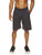 Reebok Mens Mesh Basketball Gym  and  Running Shorts w Elastic Drawstring Waistband  and  Pockets - Point Guard Ebony Medium