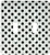 3dRose LSP_56683_2 Black Polka Dots on White-Classic Retro Fifties Stylish Spots Pattern Double Toggle Switch