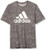 adidas mens Essentials All Over Print T-Shirt Solid Grey White Medium