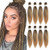 18inch 8Packs Braiding Hair Pre-Stretched Braiding Hair Yaki Braiding hair Pre Stretched Hair Braiding hair Pre Stretched Synthetic Easy Braid Braiding Hair Extension  18inch8packs T27
