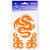 Seward Street Studios Reflective Decals Tribal Dragon Set  Tribal Safety Sticker Kit  Dragon Reflector Stickers  Orange