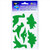 Seward Street Studios Reflective Decals Dinosaur Set - Dinosaur Safety Sticker Kit - Dinosaur Reflector Stickers  Light Green