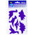 Seward Street Studios Reflective Decals Dinosaur Set - Dinosaur Safety Sticker Kit - Dinosaur Reflector Stickers  Purple