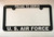 Lplpol Aluminum License Plate Frame Proud to Serve US Air Force United States License Plate Frame Car Licenses Plate Covers Holders for US Vehicles