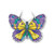 Amia Amethyst Butterfly Handcrafted Glass Small Suncatcher Multicolor