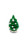 Miniature Snow Covered Pine tree. Made from Polymer Clay. Fairy Garden Accessories.