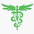 Leyland Designs Green Veterinary Symbol Sticker Outdoor Rated Vinyl Sticker Decal for Windows Bumpers Laptops or Crafts 5 inch