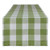 DII Buffalo Check Collection Classic Tabletop Table Runner 14x72 Antique Green