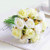 Jasion Artificial Roses Flowers 12 Heads Arrangement Silk Bouquet for Home Office Parties Bridal and Wedding Decoration -White with Green-