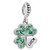 LovelyCharms Good Luck Green Four Leaf Clover Charm Dangle Bead for European Bracelet