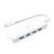 USB C Hub 7-Port, ICZI Type C to USB 3.0 Hub Compatible with Thunderbolt 3 Port for Chromebook Pixel, MacBook Pro, ASUS U4100, Surface Pro, Dell XPS15 - White