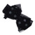 Beautiful Silky Knot Bow With Shiny Circles Baby Headbands-Black