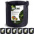 VIPARSPECTRA 6-Pack 1 Gallon Grow Bags - Thickened Nonwoven Aeration Fabric Pots Container with Heavy Duty Durable Handles for Garden Indoor Plants