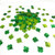 St. Patricks Day Shamrocks Green/Party Table Decoration Confetti Sprinkles or DIY for Lucky Clover Party Supplies -Four Leaf Clover 22MM-
