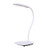 GULEHAY USB Rechargeable LED Desk Lamp Touch Control Reading Light with 3 Level Brightness Flexible Goosneck Table Lamp for Kids Study Eye Caring Reading - White Light