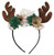 Petitebella Elegant Roses Antlers Reindeer Headband For Children -Brown One Size-