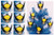 Super Hero WOLVERINE Holiday Christmas Ornament Set - Unique Shatterproof Plastic Design